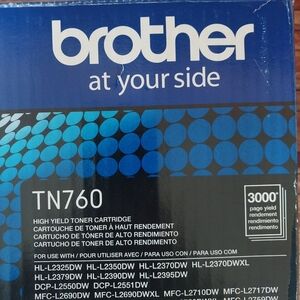 Brother TN760 High Yield Toner Cartridge